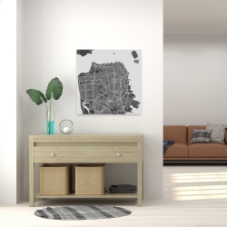 Canvas 24 x 24 - San francisco city plan