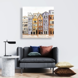 Toile 24 x 24 - Maisons à amsterdam