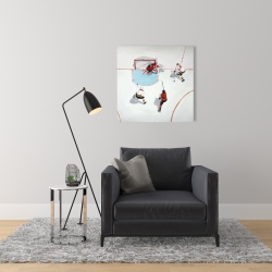 Canvas 24 x 24 - Eventful hockey game