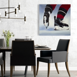 Toile 24 x 24 - Hockeyeur