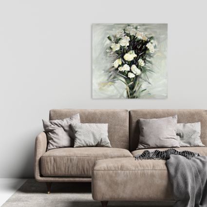 Bouquet blanc de lisianthus