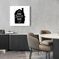 Toile 24 x 24 - Home sweet home