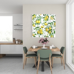 Canvas 24 x 24 - Lemon pattern