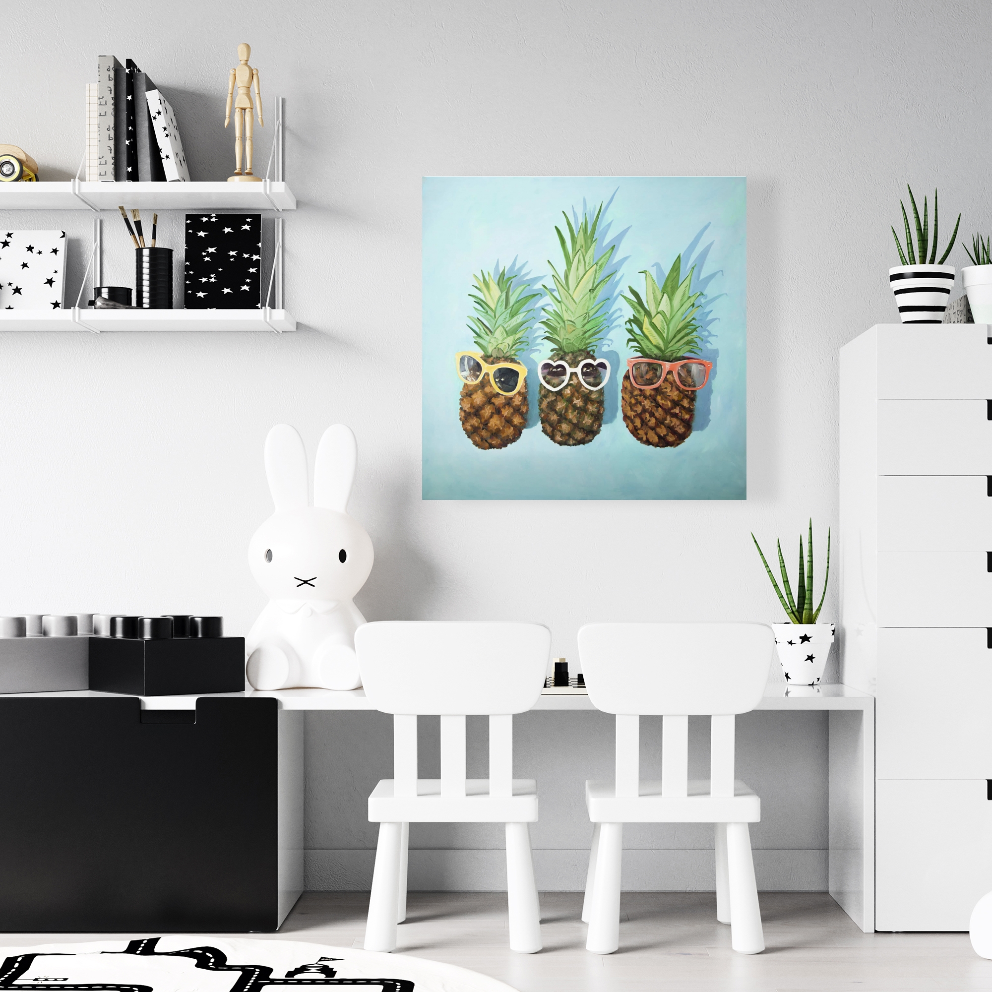 Toile 24 x 24 - Ananas d'été