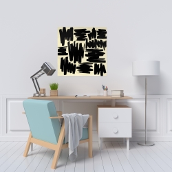 Canvas 24 x 24 - Deconstructed stripes
