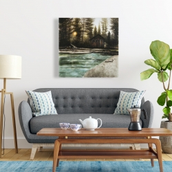 Toile 24 x 24 - Cabane dans le bois