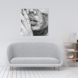 Canvas 24 x 24 - Luscious lips