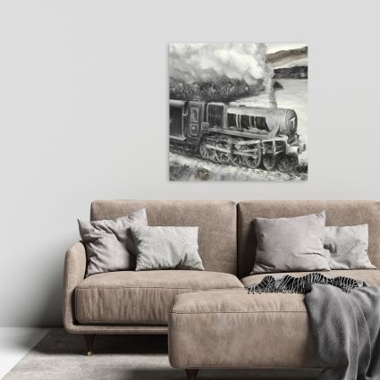 Vintage passenger locomotive 