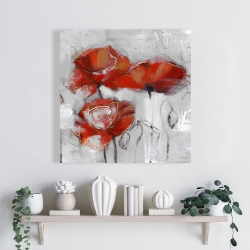 Canvas 24 x 24 - Abstract poppies