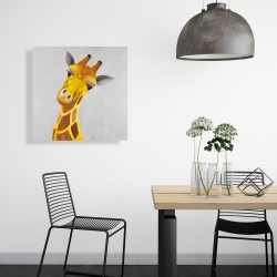 Toile 24 x 24 - Girafe curieuse