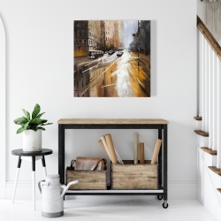 Canvas 24 x 24 - Abstract city street