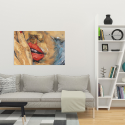 Toile 24 x 36 - Plan rapproché d'une bouche