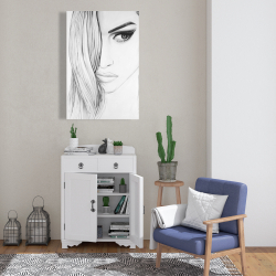 Toile 24 x 36 - Portrait noir et blanc