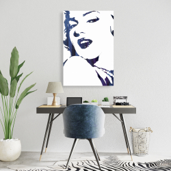Toile 24 x 36 - Marilyn monroe en bleu