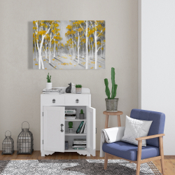 Canvas 24 x 36 - Yellow birch forest