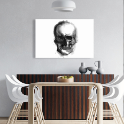 Toile 24 x 36 - Crâne foncé aquarelle
