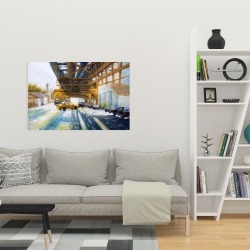 Toile 24 x 36 - Voitures sous le pont
