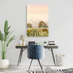 Toile 24 x 36 - Doux matin à la campagne