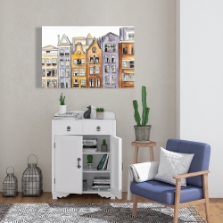 Toile 24 x 36 - Maisons à amsterdam