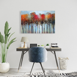 Canvas 24 x 36 - Abstract and colorful forest