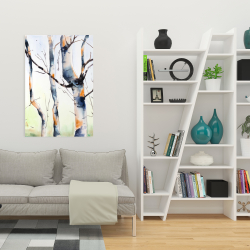 Canvas 24 x 36 - Three small birch trees