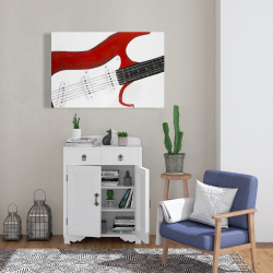 Canvas 24 x 36 - Red rock guitar