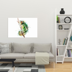 Canvas 24 x 36 - Watercolor chameleon