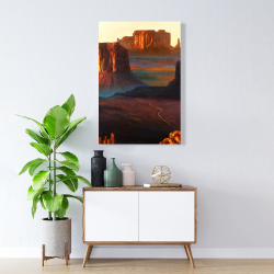 Canvas 24 x 36 - Monument valley tribal park in arizona