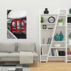 Canvas 24 x 36 - Waiting subway