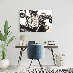 Canvas 24 x 36 - Realistic sepia motorcycle 