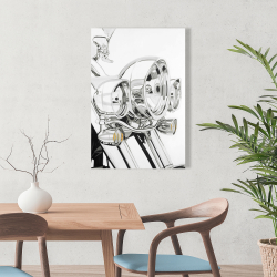 Toile 24 x 36 - Lumière d'une moto