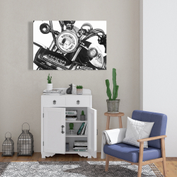 Canvas 24 x 36 - Realistic motorcycle
