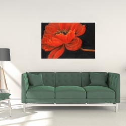 Canvas 24 x 36 - Red petal flower
