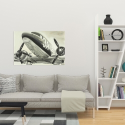 Canvas 24 x 36 - Vintage airplane