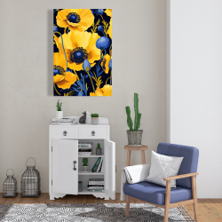Toile 24 x 36 - Jaune et bleu