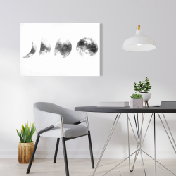 Toile 24 x 36 - éclipse en plusieurs phases