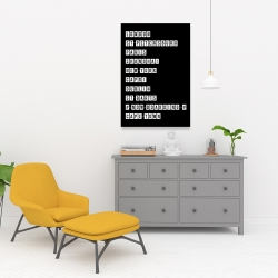 Canvas 24 x 36 - Table of big cities