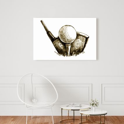 Illustration d'une balle de golf