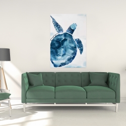 Toile 24 x 36 - Tortue bleu