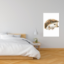 Canvas 24 x 36 - Watercolor hedgehog
