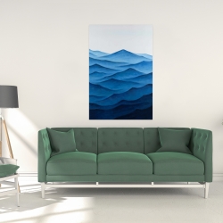 Canvas 24 x 36 - Dark calm ocean waves