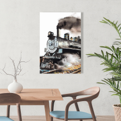 Toile 24 x 36 - Train vapeur vintage