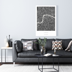 Canvas 24 x 36 - Graphic map of london