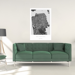 Canvas 24 x 36 - San francisco graphic map