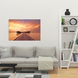 Toile 24 x 36 - Villas sur la mer