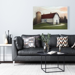 Toile 24 x 36 - Grange blanche