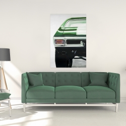 Toile 24 x 36 - Voiture classique vert forêt 