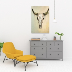 Toile 24 x 36 - Crâne de taureau désaturé