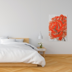 Toile 24 x 36 - Rose abstraite
