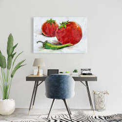 Canvas 24 x 36 - Tomatoes with jalapeño